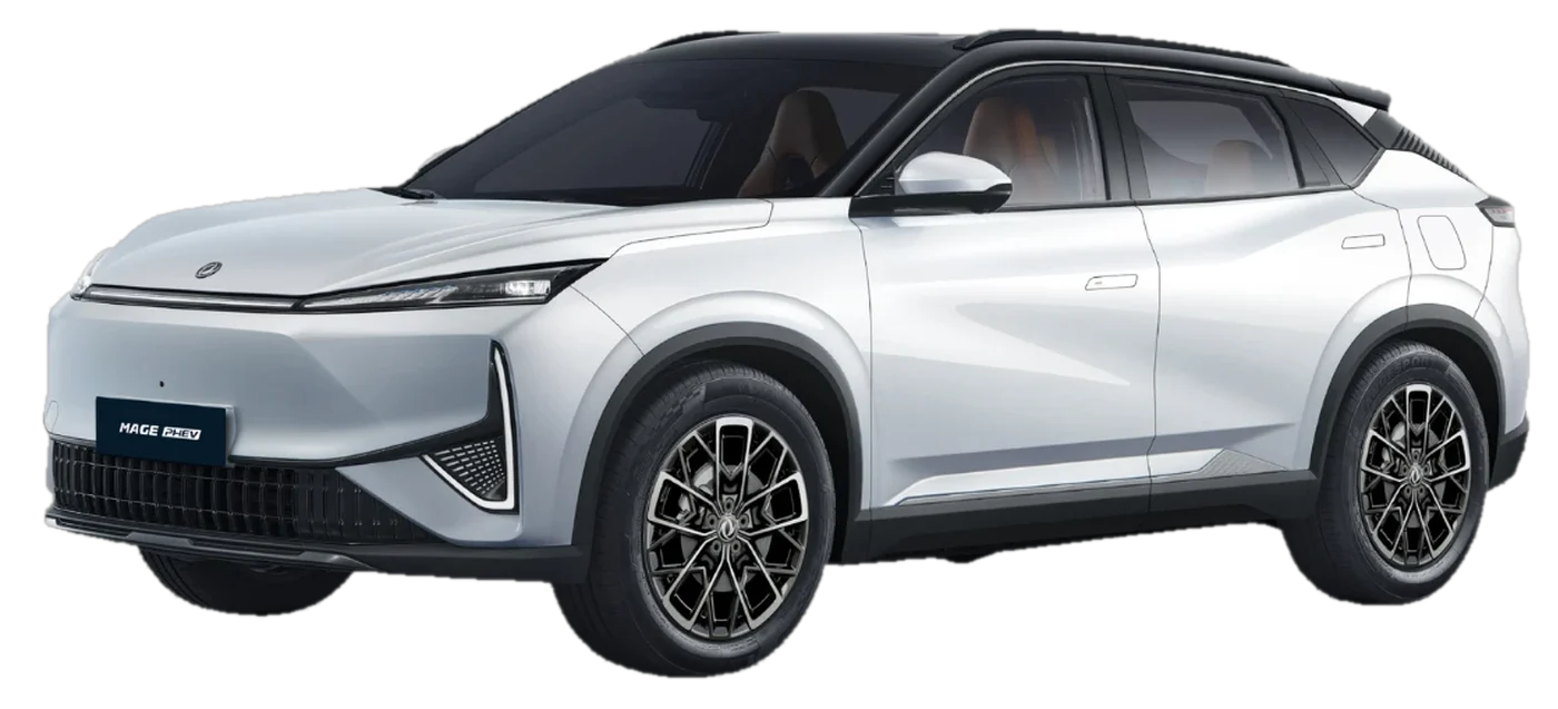Dongfeng MAGE PHEV color Chess White, blanco con techo negro